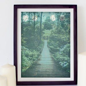 forest digital art  framed 🖼️‎